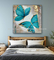 Stili moderno 80 x 80 cm della tela di Art Oil Paintings Colorful Animal della farfalla