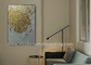 Oro strutturato della tela che dipinge la parete spessa astratta Art For Home Decorative della pittura